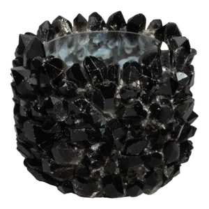 Planter Bowl Grande in Black Quartz