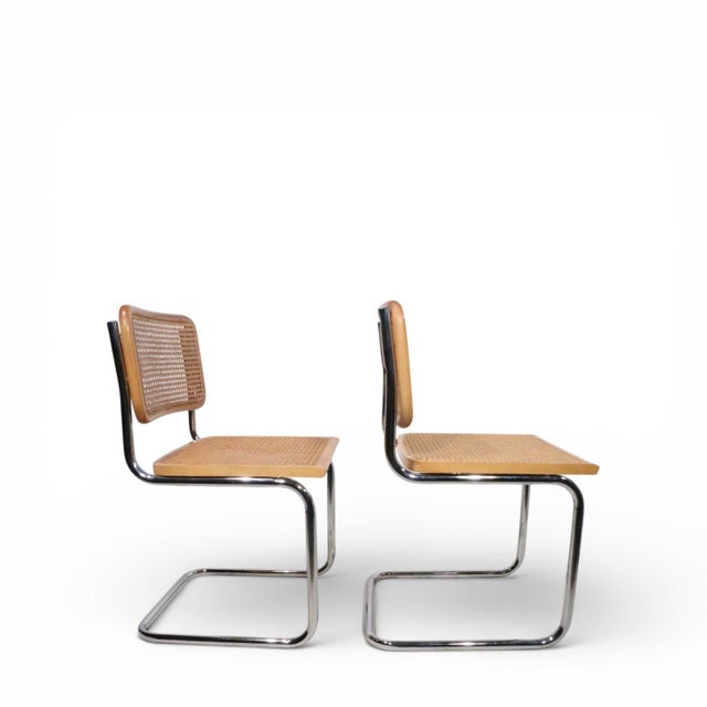 Two Vintage Cesca Chairs Designed by Marcel Breuer C. 1970's For Sale In New York - Image 6 of 11
