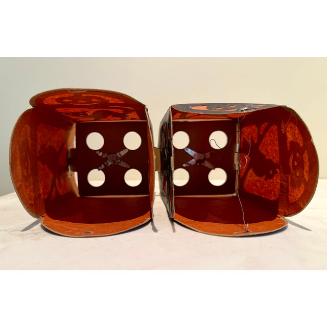Vintage 1930s Halloween Cardboard and Paper Lanterns, Set of 2 For Sale - Image 4 of 9
