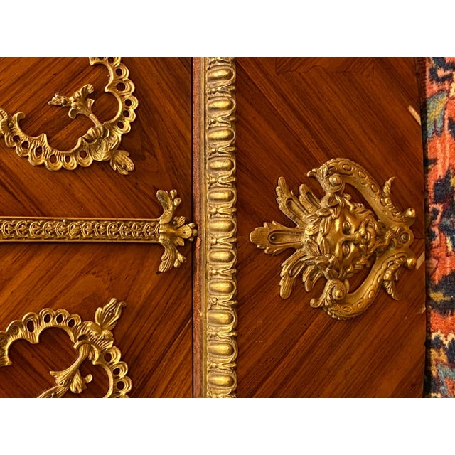 French Regence Style Bronze Mounted Cabinet For Sale - Image 4 of 13