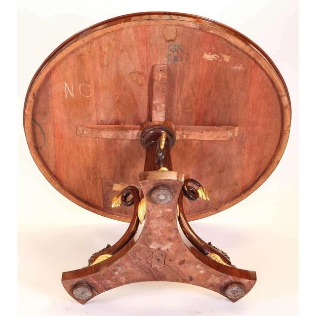 Italian Mahogany and Parcel-Gilt Centre Table, 1830s For Sale - Image 9 of 10