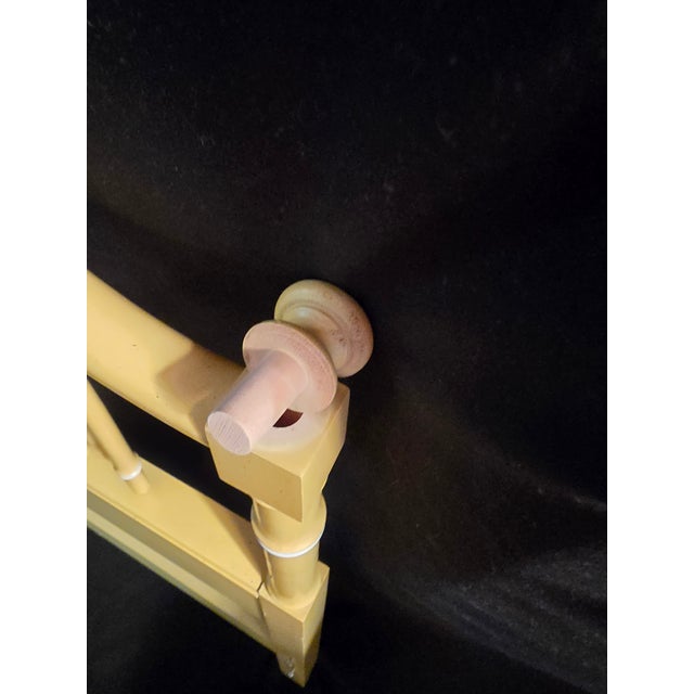 1970s Yellow Faux Bamboo Single Bed Frame For Sale - Image 13 of 17