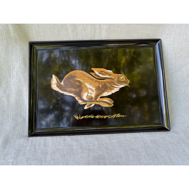 Vintage Couroc of Monterey Smiling Rabbit Tray For Sale - Image 10 of 17