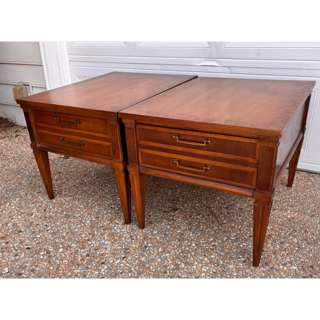 Do we have a truly sensational pair of vintage mid century AltaVista Lane end table in stunning condition. It appears to...
