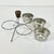 Metal Mid-Century Boho Chic Metal Condiment or Salad Dressing Serving Dishes With Caddy, 3 Wells. For Sale - Image 7 of 8