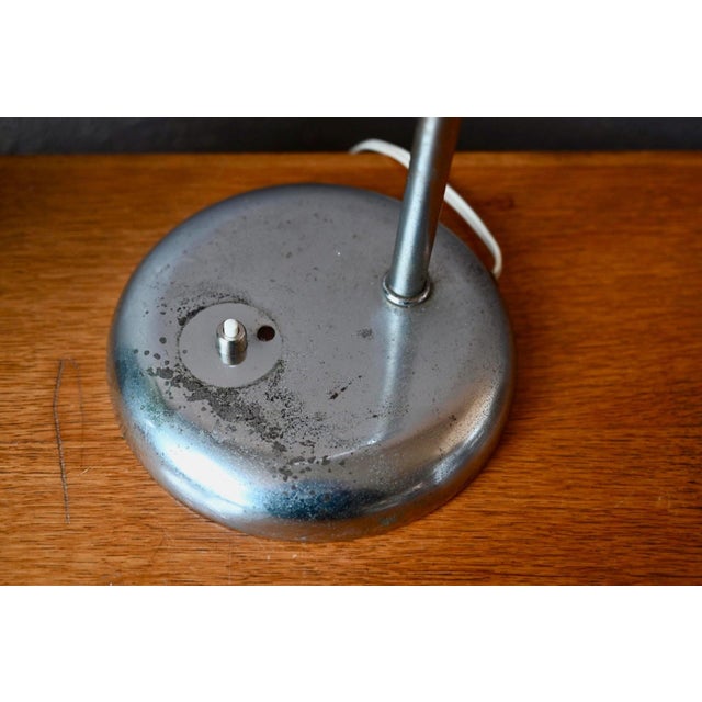 Industrial GS1 Gooseneck Desk Lamp in Chrome-Plated Aluminum from Jumo, 1960s For Sale - Image 10 of 12