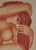 Paper Lucien Gibert, Her Flaming Locks of Auburn Hair, Nude, 1930s, Chalk on Paper For Sale - Image 7 of 18