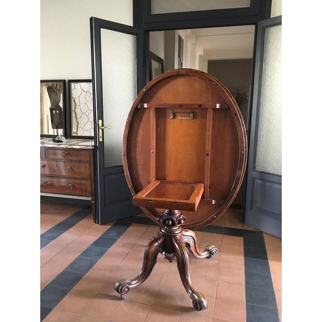 Victoria Walnut Tilt Top Table attributed to Filmer For Sale - Image 16 of 18