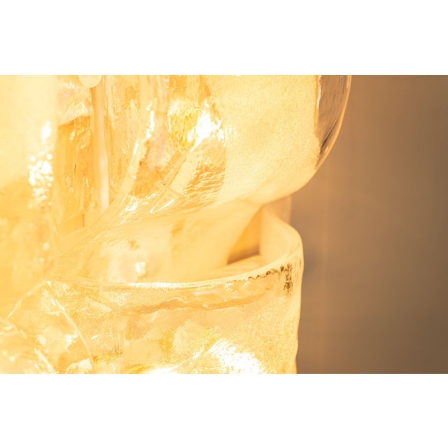 Crystal and White Sand LP 276 Compound Wall Lamps from AV Mazzega, Italy, 1970s, Set of 4 For Sale - Image 13 of 18