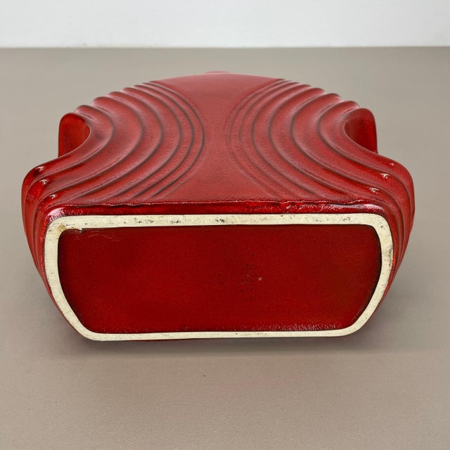 Large Red Abstract Vase by Cari Zalloni for Steuler, 1970s For Sale - Image 15 of 18