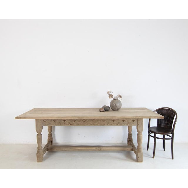 20th Century Spanish Country Oak Dining Table, 1930s For Sale - Image 3 of 18