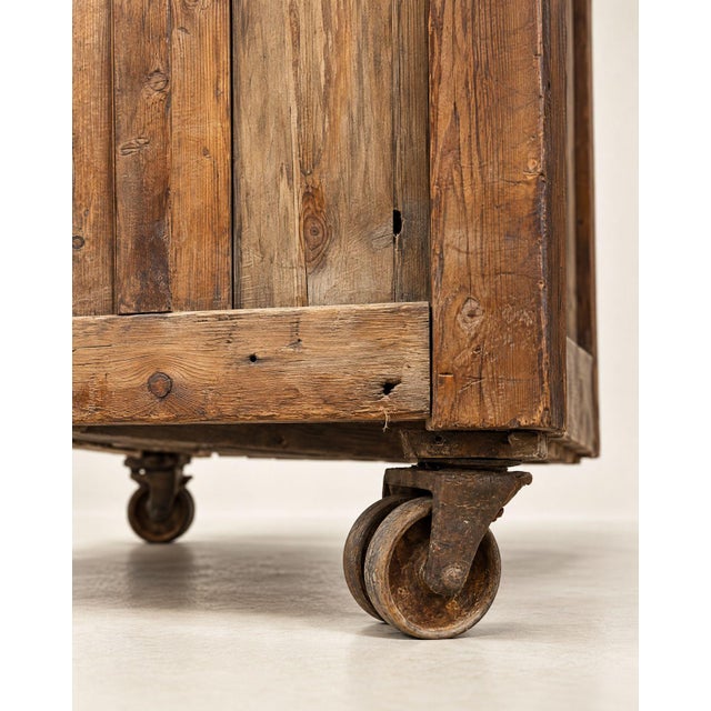 Brown Antique Chappell Industrial Printer's Cabinet – Circa 1900–1930 For Sale - Image 8 of 12