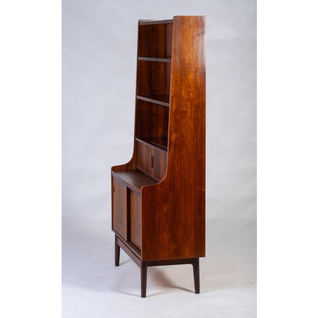 Midcentury Danish Secretaire with Book Shelf in Rosewood by Nexø, 1964 For Sale - Image 4 of 10