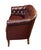 Early 20th Century Swedish Chesterfield Sofa or Settee of Tufted Patinated Oxblood Leather For Sale - Image 5 of 15
