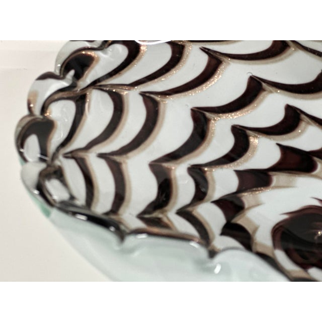 1960s Venetian Art Glass Bowl by ''Balboa" Italy, Circa 1960 For Sale - Image 5 of 9