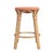 2020s Tobias 24 in. Seat Height Round Rattan Backless Counter Stool, Orange/White Dot/ Natural Rattan Frame For Sale - Image 5 of 7