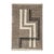 Angular Geometric Key-Line Hand-Knotted Wool Rug | 9'10" X 6'9" | One of a Kind For Sale