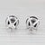 New 3.47ctw Black Diamond Stud Earrings 14k White Gold Round Solitaires - 2 Pieces For Sale - Image 4 of 6