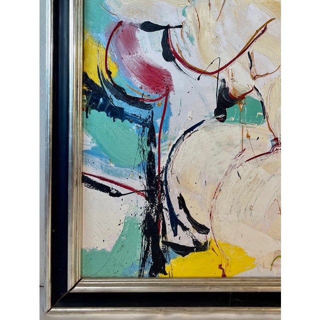 1980s 1988 “Paloma” Large Acrylic on Canvas by Nic Jonk For Sale - Image 5 of 12