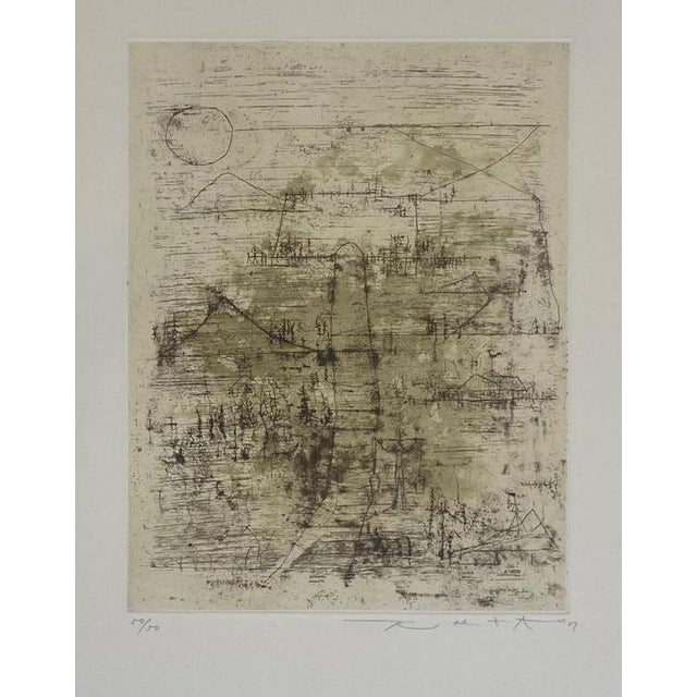 Modern Zao Wou-Ki, The Stairs, 1951, Etching For Sale - Image 3 of 3