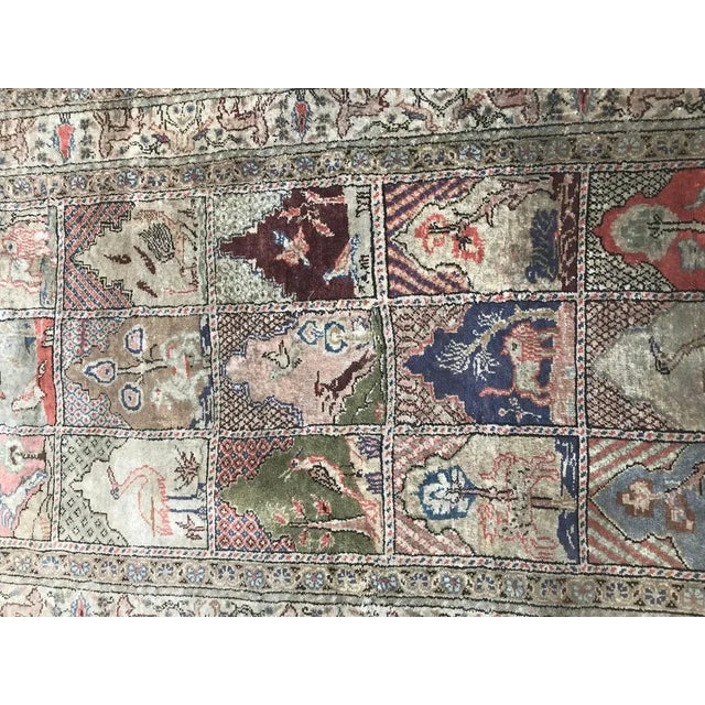 Vintage Silk Turkish Kayseri Rug, 1960s For Sale - Image 3 of 9