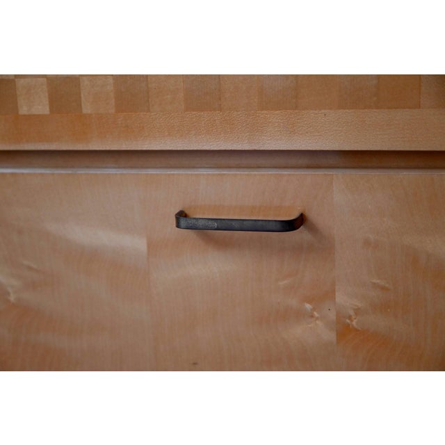 Brown Vintage Light Wood Sideboard, 1970s For Sale - Image 8 of 16