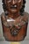 Late 20th Century Classical Maitland Smith Style Carved Mahogany Wood Bust on Alabaster - A Pair For Sale In Philadelphia - Image 6 of 15