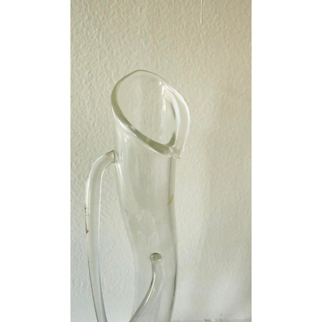 Transparent Postmodern Hans Godo Frabel Borosilicate Art Glass Bud Vase, Signed 1981 For Sale - Image 8 of 11