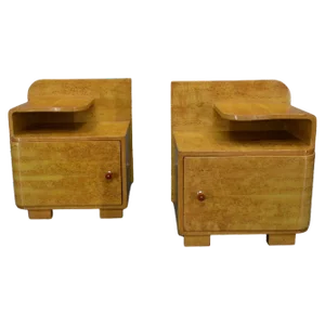Set of Nightstands attributed to Jindřich Halabala for Up Zavody, 1939s