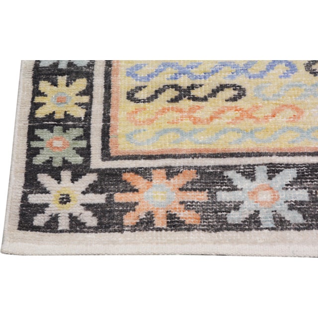 Traditional Pakistani Oushak Hand Knotted Wool Rug, 8'x10' For Sale - Image 3 of 6