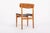 Brown Mid Century Danish Teak Wood & Black Vinyl Dining Chairs For Sale - Image 8 of 13