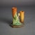 1930s Roseville Art Pottery Brown Double Bud Vase With Thornapple Pattern C1937 For Sale - Image 5 of 8