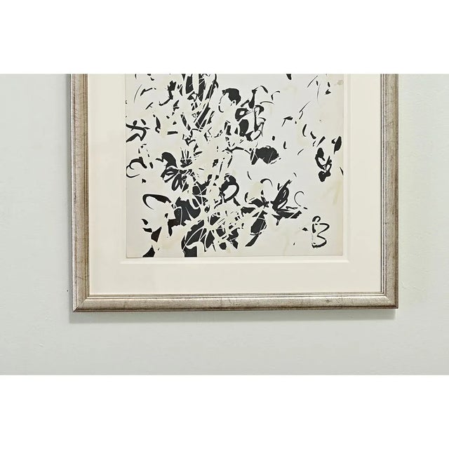 Early 20th Century English Circa 1930 Framed Modern Monochromatic Painting For Sale - Image 5 of 7