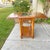 Mid-Century Modern 1980s Vintage Oak Drop Leaf Table With Glass Center For Sale - Image 3 of 10