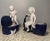 French Country Small Antique French Country Figural Porcelain Planters - Set of 2 For Sale - Image 3 of 8