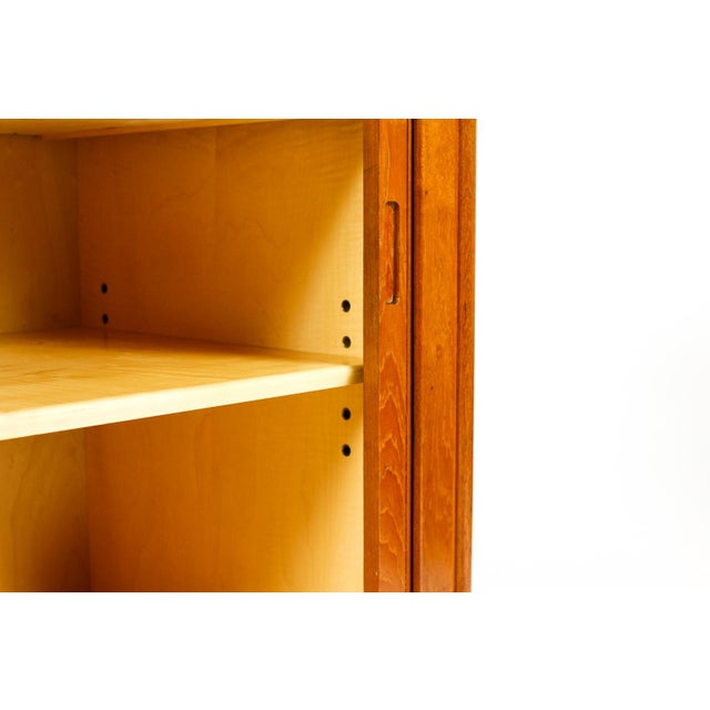 1960s Danish Modern Mid Century Compact Teak Credenza Console — Tambour Doors — Hans C. Andersen For Sale - Image 9 of 10