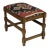 Tribal 1920s Antique Wooden Bench With Antique Iktat Fabric For Sale - Image 3 of 9