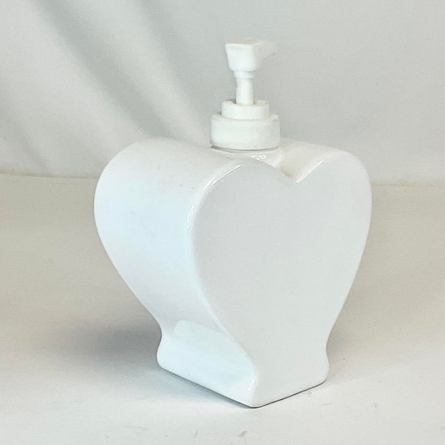 1990s 1990s Vintage Boho Chic Valentines Heart Soap or Lotion Dispenser For Sale - Image 5 of 8