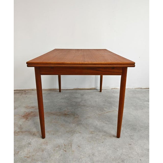 Mid-Century Modern Danish Teak Extendable Dining Table, 1960s For Sale - Image 12 of 14