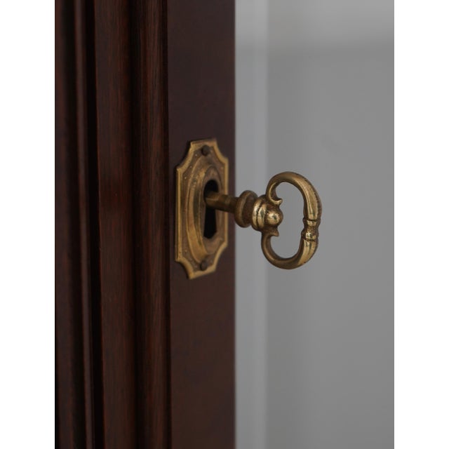 Wood Seth Thomas Inlaid Mahogany 170th Anniversary Grandfather Clock For Sale - Image 7 of 18