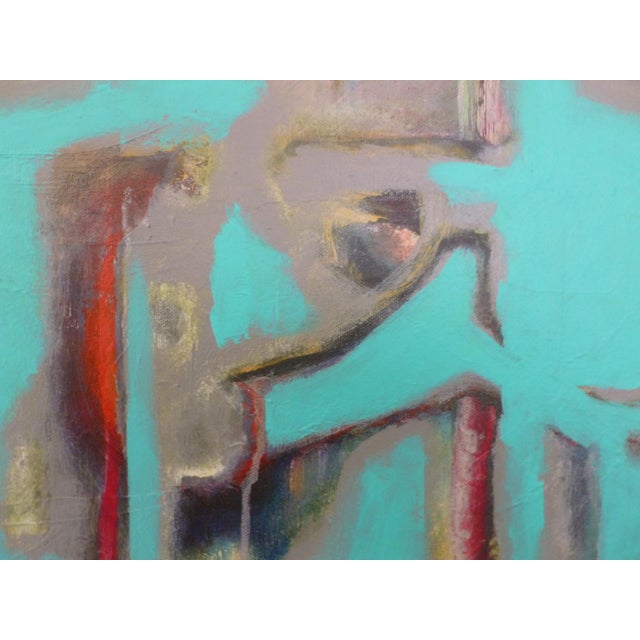 Contemporary "Lots to See" Abstract Oil and Acrylic Painting by Scott Spencer For Sale - Image 3 of 7