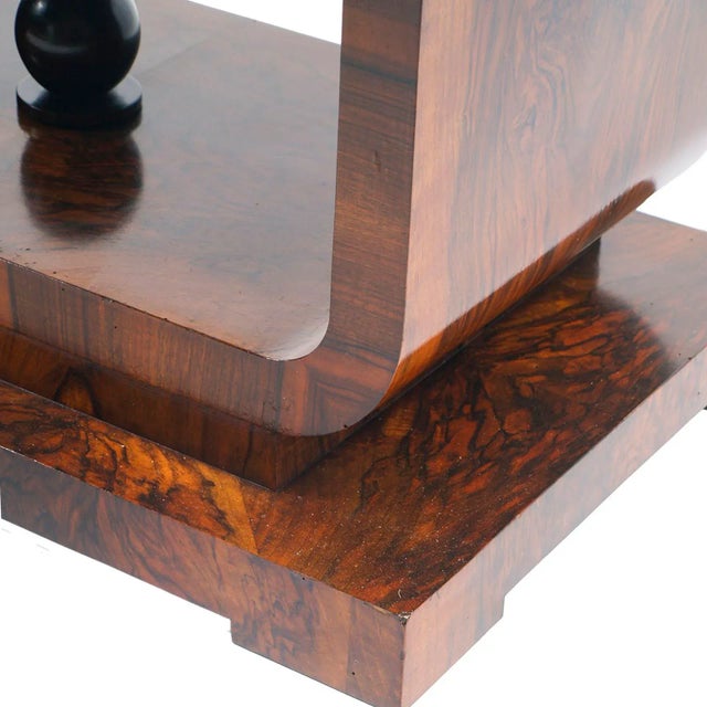 Art Deco Burl Walnut Extendable Dining Table by Osvaldo Borsani for Guido Pennati, 1930s For Sale - Image 6 of 7
