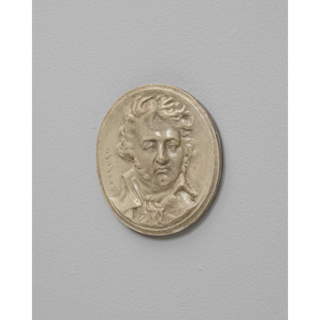 20th Century France Ceramic Wall Art Of A Man By Kleber For Sale - Image 4 of 18