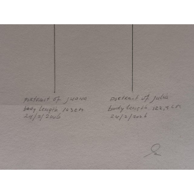 Stanley Brouwn, Full-Length Portrait, 2006, Pencil on Paper For Sale - Image 4 of 11