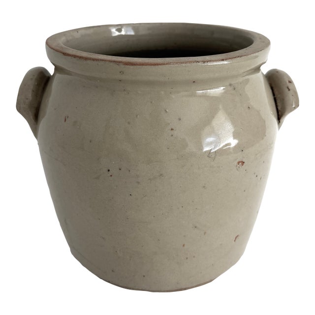 French Stoneware Confit Pot #4 For Sale