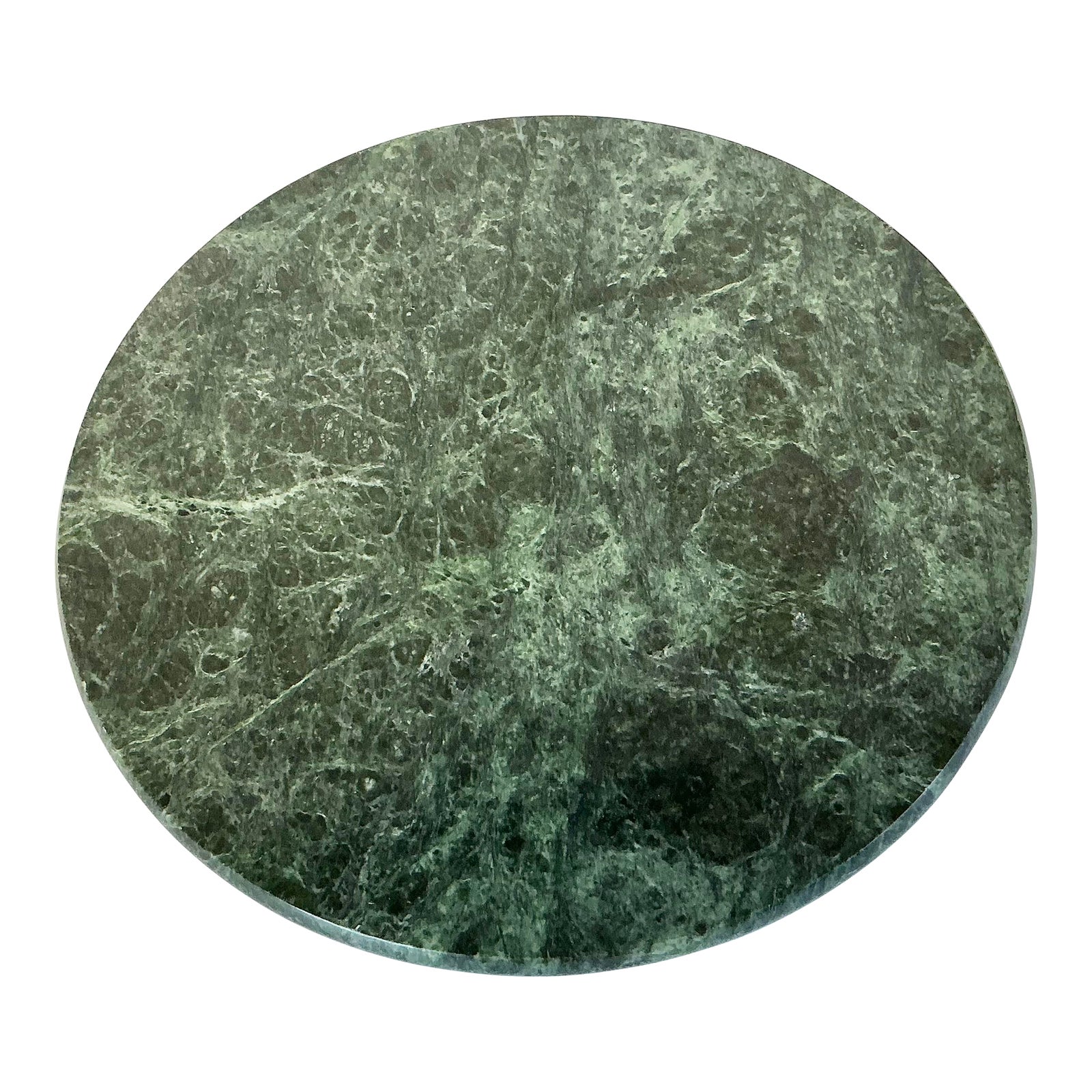 1970s Vintage Boho Chic Italian Green Marble Cheese Stone Serving Piece ...