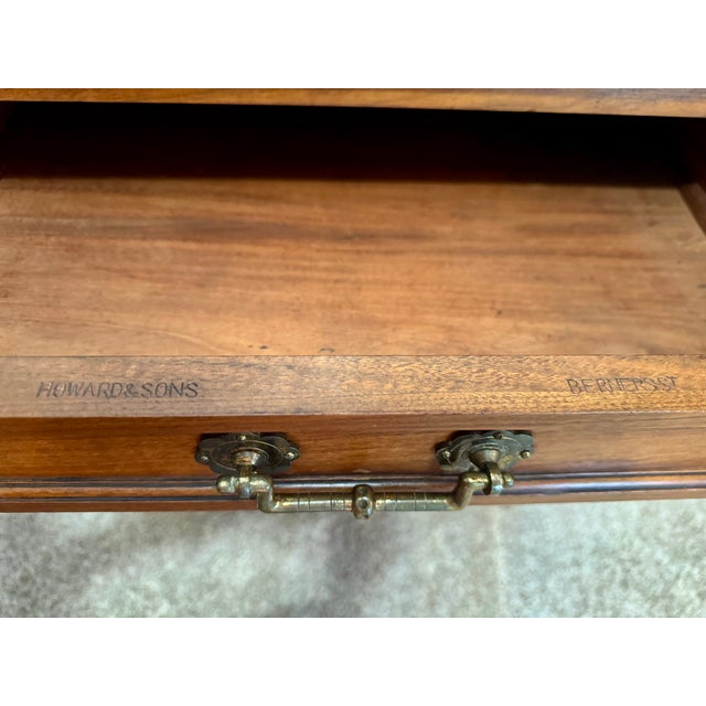 Here is an exceptional, authenticated 19th-century English library table and writing desk crafted by the premier British...