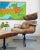 Wood Vintage Leather Plycraft Lounger & Ottoman For Sale - Image 7 of 10
