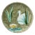 Large French Platter Swan Orchies Circa 1900 For Sale