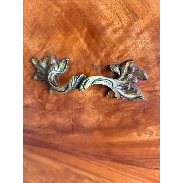 Antique French Rococo Style Inlaid 7 Drawer High Chest - Dresser For Sale - Image 10 of 11